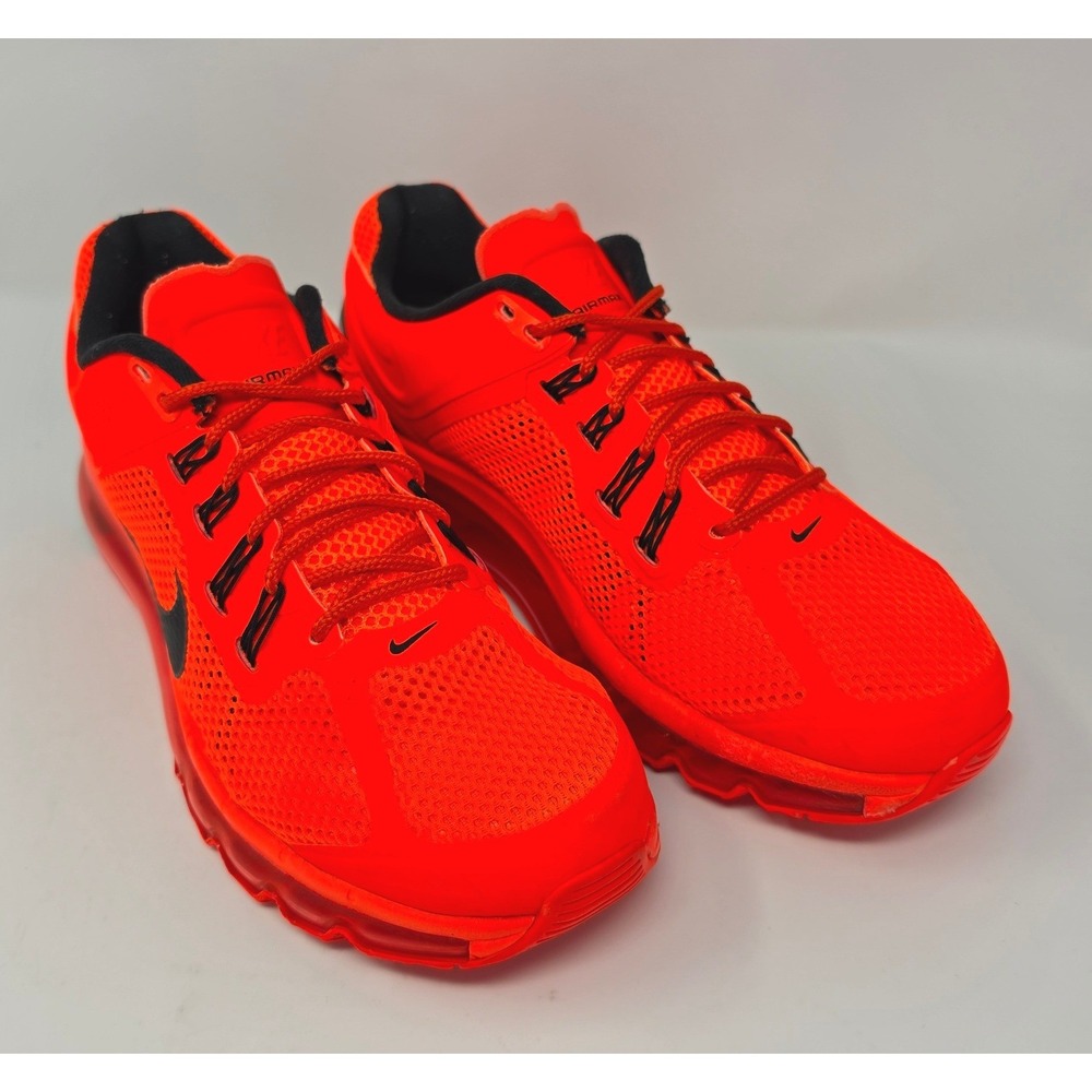 Nike Air Max+ 2013 Mens Total Crimson Black Running Shoes 554886-801 Size 8.5